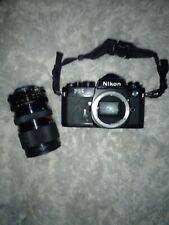 [Quase em perfeito estado} Corpo da câmera Nikon FE2 SLR 35mm preta com lente comprar usado  Enviando para Brazil
