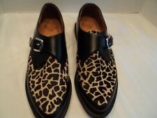 Dr. Martens, (10-M) Masculino, Fivela, Sapatos de Couro com Curto, Cabelo de Leopardo Frente comprar usado  Enviando para Brazil