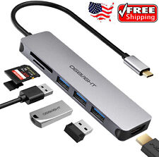 Hub USB-C MultiPort 7-1 tipo C para USB 3.0 4K adaptador HDMI para Macbook Pro/Air comprar usado  Enviando para Brazil