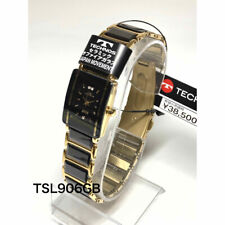 Technos Tsl906Gb relógio feminino quartzo retangular 24mm preto fabricado na Suíça vintage comprar usado  Enviando para Brazil