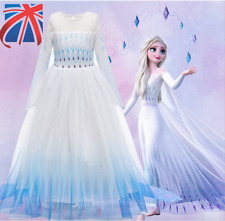 Frozen 2 Elsa Dress Up Girls Fancy Cosplay Kids Costume Party Outfit for sale  Shipping to South Africa