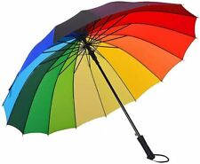 Usado, Paraguas de dosel recto (multicolor) Rainbow Super Strength tamaño grande (multicolor) segunda mano  Embacar hacia Argentina