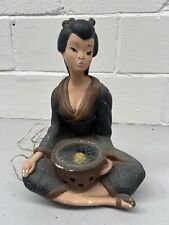 VINTAGE MID CENTURY TRETCHIKOFF ERA LADY LAMP - CHALKWARE for sale  Shipping to South Africa