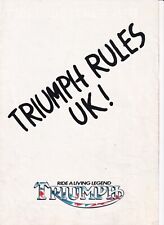 Triumph rules 1977 for sale  HUDDERSFIELD