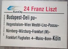 Zuglaufschild eurocity franz gebraucht kaufen  Reutlingen