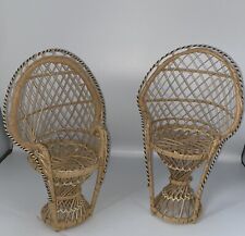 peacock wicker chair for sale  Aubrey