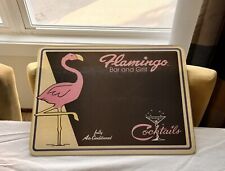 Exclusivo Flamingo Bar And Grill Tábua de Corte de Vidro Temperado Excelente Condição - Presente comprar usado  Enviando para Brazil