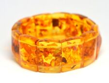 VINTAGE ORANGE BALTIC AMBER IN EPOXY WRAP BRACELET for sale  Shipping to South Africa