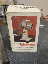 VTG  Rival Grind-o-Mat 303 Meat Grinder Food Chopper Grind-O-Matic Harvest Gold for sale  Shipping to South Africa