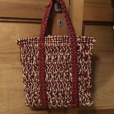 Jute red tote for sale  LONDON