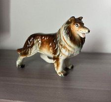 Vintage Porcelain Ceramic Dog Collie Lassie Figurine, used for sale  Shipping to South Africa