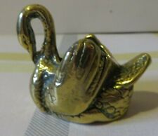 Brass swan ornament for sale  PETERBOROUGH