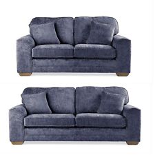 Chenille fabric sofa for sale  BIRMINGHAM