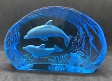Blue dolphins etched for sale  Apple Valley