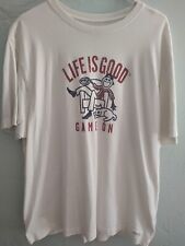 Camiseta Life Is Good jogo de futebol off white masculina GG gráfico de cachorro comprar usado  Enviando para Brazil
