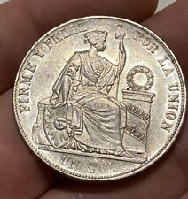 Peru 1884 silver d'occasion  Expédié en Belgium