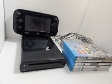 Nintendo Wii U Deluxe Console System 32GB W 5 Games Tested Read Below No Cords for sale  Shipping to South Africa