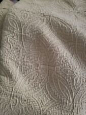 Cobertor de algodão texturizado verde sálvia, fazenda rural, chique gasto, 84 por 90 comprar usado  Enviando para Brazil