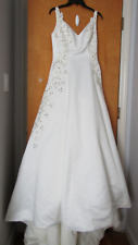 Exclusive Bridals by A.C.E Sleeveless Wedding Dress Small Train Pearls-Crystals= for sale  Shipping to South Africa