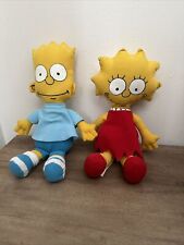 Brinquedos de pelúcia vintage Simpsons Bart & Lisa colecionáveis Burger King 1990, usado comprar usado  Enviando para Brazil