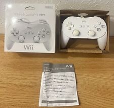 Controle clássico branco oficial Nintendo Pro RVL-005 Wii Wii U Pad caixa Japão comprar usado  Enviando para Brazil