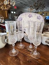 Vintage Fluted Crystal Champagne Glass, Cristal D Arques Longchamp Pattern,... for sale  Shipping to South Africa