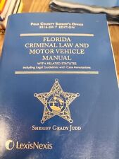 2016-2017 edición Florida Derecho Penal y Vehículo Motorizado Manual LEXIS Polk Count segunda mano  Embacar hacia Argentina