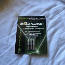 NEW 3 Pack Nockturnal Lighted Nocks Green High Visbility LED NT-105 0.246 ID for sale  Shipping to South Africa