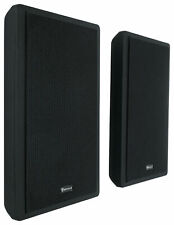 2 Rockville RockSlim Black Home Theater 5.25" 240w Easy Wall Mount Slim Speakers for sale  Shipping to South Africa