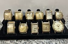 Lote de peças/reparos de relógios masculinos antigos e vintage Bulova Elgin Hampden  comprar usado  Enviando para Brazil