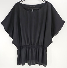 blusa apostrophe top feminina preta pulôver manga asa de morcego cintura elástica comprar usado  Enviando para Brazil