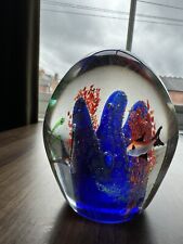 Paperweight fish blue for sale  BIRMINGHAM