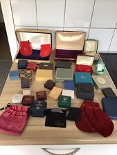 Vintage Jewellery / Watch display boxes cases Pouches  X 35 Mixed Lot for sale  Shipping to South Africa