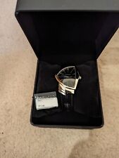 Relógio masculino Hamilton H24411732 Ventura suíço quartzo mostrador preto pulseira de couro comprar usado  Enviando para Brazil