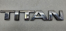 🔥04-15 Nissan Titan porta-malas traseiro emblema letras emblema decalque placa de nome original comprar usado  Enviando para Brazil