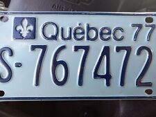 Quebec snowmobile plate for sale  Voluntown
