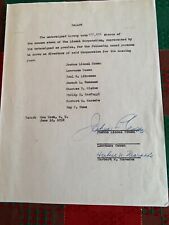 Used, LIONEL BOARD OF DIRECTORS PROXY APPROVAL BALLOT DOCUMENT - 1952 for sale  Shipping to South Africa