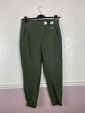 Sweaty Betty Luxe Bragi Woven Jogger Pants Trousers Moss Green Belted Size Small, used for sale  Shipping to South Africa