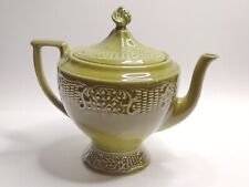 Vintage 1968 Madeira Ironstone Canonsburg Pottery Co. Tea Pot verde abacate comprar usado  Enviando para Brazil