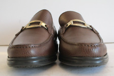 Men's A.Testoni Dark Brown Metal Bit Loafers Size 7.5 UK, 8.5 USA for sale  Shipping to South Africa