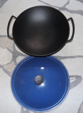 Creuset wok cobalt for sale  Estacada