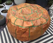 vintage leather pouffe for sale  MOLD