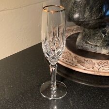 Flauta de Champagne Gorham Cristal Dama Anne Borde Oro 8 5/8" Excelente 12 Disponible, usado segunda mano  Embacar hacia Argentina