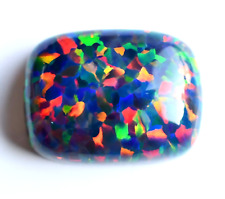 9.70 CT Naturalny etiopski czarny opal ognisty certyfikowany bardzo rzadki cenny kamień szlachetny na sprzedaż  Wysyłka do Poland