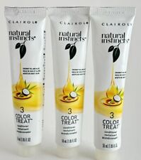3x Clairol Natural Instincts Coconut Oil & Aloe Color Treat Conditioner, 1.85 Oz for sale  Shipping to South Africa