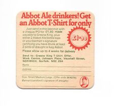 Abbot ale shirt for sale  WIGAN