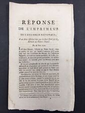 Arte De Asamblea Nacional 1790 Devaux Librero Palais Royal Baudouin segunda mano  Embacar hacia Mexico