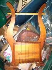 Harpa de lira Old World 6 cordas de metal madeira lira/lira harpa pés, usado comprar usado  Enviando para Brazil