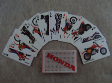 Used, 1983 HONDA Motorcycle PLAYING CARDS CB1100F ATC250R CR480R VT750C Z50R GL1100 for sale  Shipping to South Africa