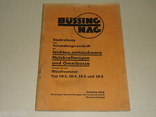 Betriebsanleitung Handbuch Büssing NAG LKW Omnibus mit Motor LD 3 4 5 6, 1938 comprar usado  Enviando para Brazil